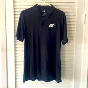 Nike Black Mens Polo - Size Medium